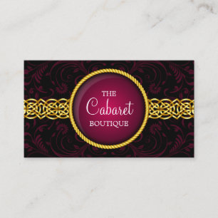 Cartão De Visita Acessório e jóia de forma