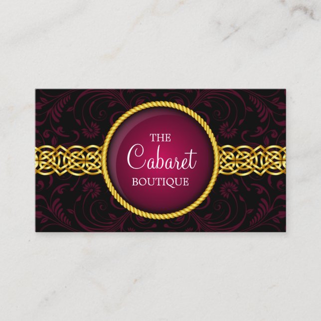 Cartão De Visita Acessório e jóia de forma (Frente)