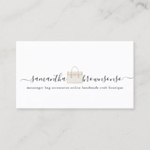 Cartão De Visita Acessórios de sacos de moda feitos à mão online