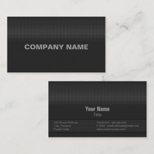 Cartão De Visita Aço carbono fino moderno e mínimo