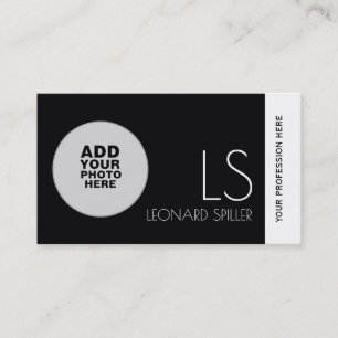 Cartão De Visita adicionar fotografia / imagem / imagem, profission