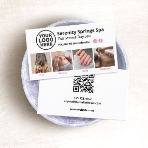 Cartão De Visita Adicionar logotipo 4 Foto social Mídia social Códi