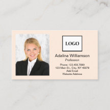 Adicionar logotipo e foto profissional Bege