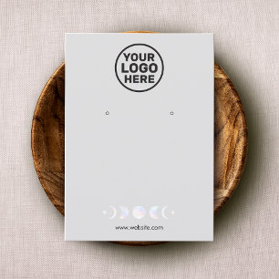 Cartão De Visita Adicionar Logotipo Fase da Lua Zodíaca Exibição de