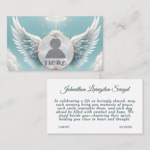 Cartão De Visita Adicionar Memorial Personalizado de Foto
