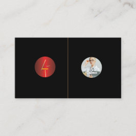 Cartão De Visita Adicionar o círculo de imagem de logotipo personal