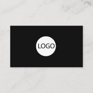 Cartão De Visita Adicionar seu círculo de logotipo personalizado p