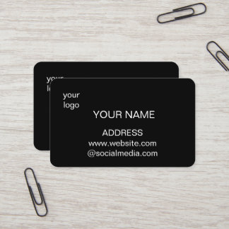 Cartão de visita adicione detalhes do seu logotipo
