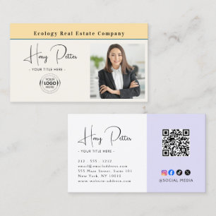 Cartão De Visita Adicione seu logotipo e foto   Agente 