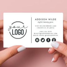 Adicione Seu Logotipo Moderno Minimalista Simples 