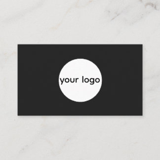 Cartão De Visita Adicione seu logotipo personalizado círculo profis