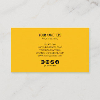 Cartão De Visita Adicione seu logotipo personalizado círculo profis