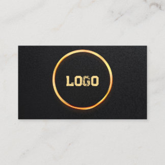 Cartão De Visita Adicione seu logotipo personalizado círculo profis