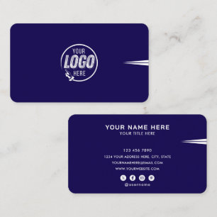 Cartão De Visita Adicione Seu Logotipo Personalizado Círculo Profis