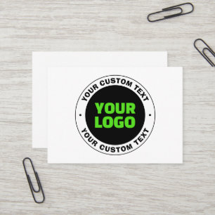 Cartão De Visita Adicione seu próprio logotipo de negócios ou desig