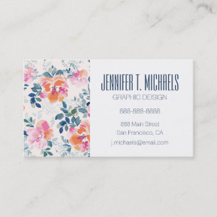 Cartão De Visita Adicione seu teste padrão pintado   conhecido dos