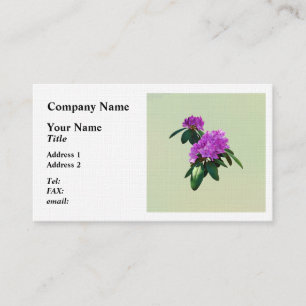 Cartão De Visita Adorável Rhododendrons Rosa