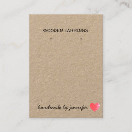 Cartão De Visita Adoro Coração Feita à Mão pelo Nome, Detentor de L