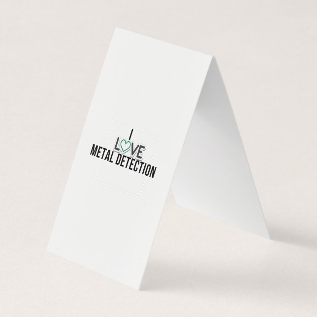 Cartão De Visita Adoro detecção de Metal (Frente)