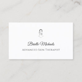 Cartão De Visita Advanced Skin Therapist Minimal Elegant