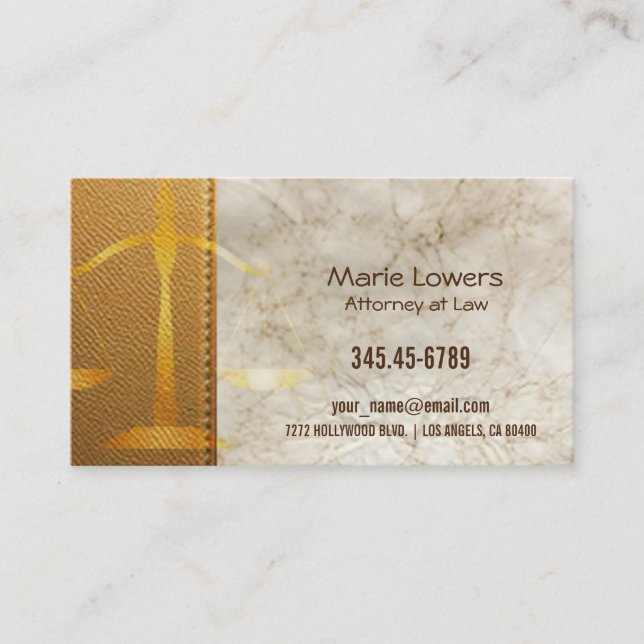 Cartão de visita advogada. (Frente)