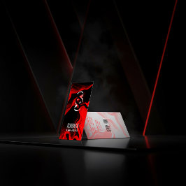 Cartão de Visita Advogada Business Card _ vermelho