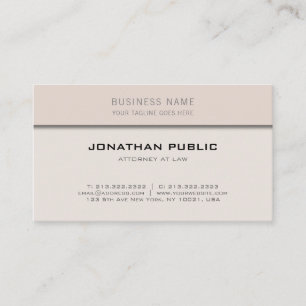 Cartão De Visita Advogado à moda na parte superior elegante do