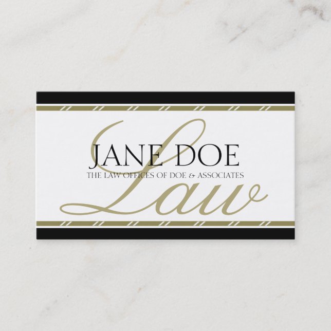 Cartão De Visita Advogado-Advogado Advogado-Legal Empresa de Direit (Frente)