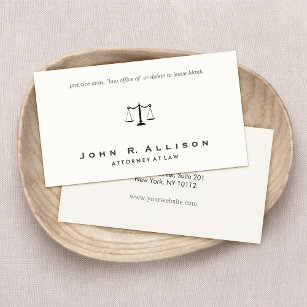Cartão De Visita Advogado Advogado Scales da Justiça