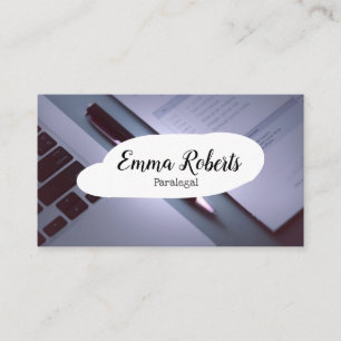 Cartão De Visita Advogado de Direito Cor-de-Rosa