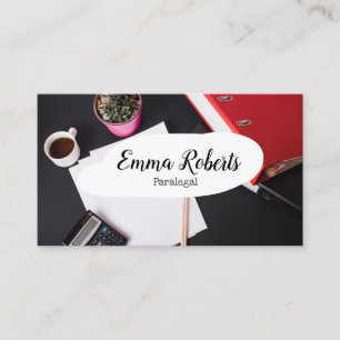 Cartão De Visita Advogado de Direito Cor-de-Rosa