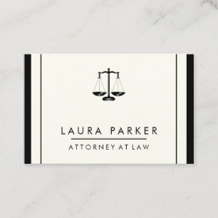 Cartão De Visita Advogado De Direito Simples Elegante Profissional