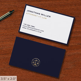 Cartão De Visita Advogado de Luxo Simples