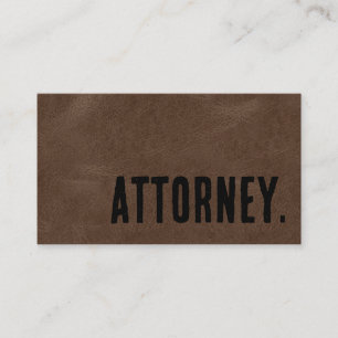 Cartão De Visita Advogado do Advogado do Pastor Brown Faux Leather