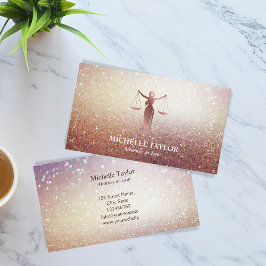 Cartão De Visita Advogado Dourado do Ministério Público do Luxo Mod