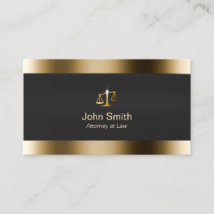 Cartão De Visita Advogado Dourado profissional da beira