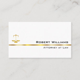 Cartão De Visita Advogado em legal Dourado simples profissional da