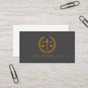 Cartão De Visita Advogado Minimalista Simples Profissional Elegante