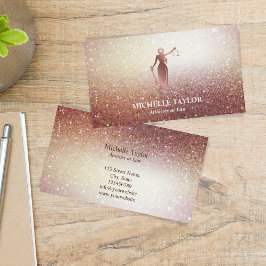 Cartão De Visita Advogado Moderno Promotor de Proveitos de Direito