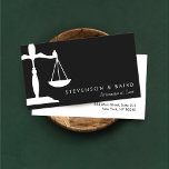 Cartão De Visita Advogado Preto e Branco<br><div class="desc">Simples em cor e em design - embora muito inteligente e profissional. Um cartão realmente memorável. O estoque de cartão Premium é sugerido ao solicitar designs mais escuros. Isso vai garantir um cartão rico e resistente que se levanta aos arranhões superficiais.</div>