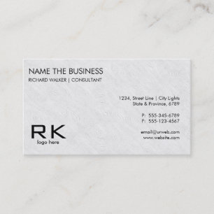 Cartão De Visita Advogado Profissional Elegante Branco Simples