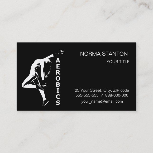 Cartão De Visita Aeróbica (Frente)