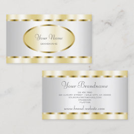 Cartão De Visita Afecções oculares Douradas e profissionais com efe