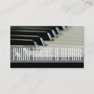 Cartão De Visita Afinador e Reparo de Piano Instrutor de Música Neg