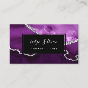 Cartão De Visita agato roxo