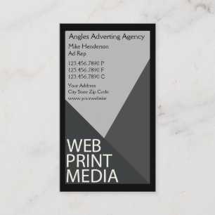 Cartão De Visita Agência de Publicidade