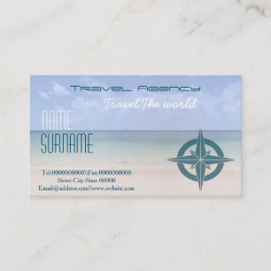 Cartão De Visita Agência de viagens, arrendamentos das férias .....