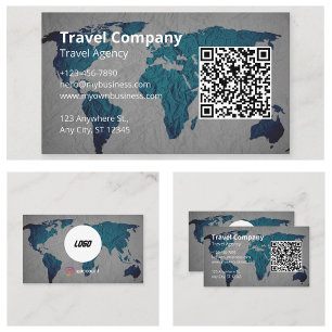 Cartão De Visita Agência de Viagens Empresa