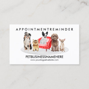 Cartão De Visita Agendamento de Higiene de Cachorro Pequeno