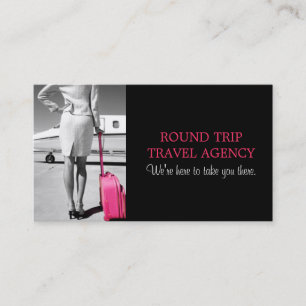 Cartão De Visita Agente de Agência Global Viagem